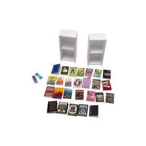 Zuru Mini Brands Books Lot of 26 with 2 Shelves Mixed Authors